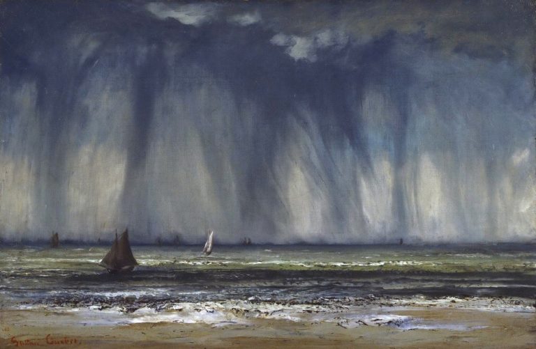 La trombe de mer, Gustave Courbet (1866)
