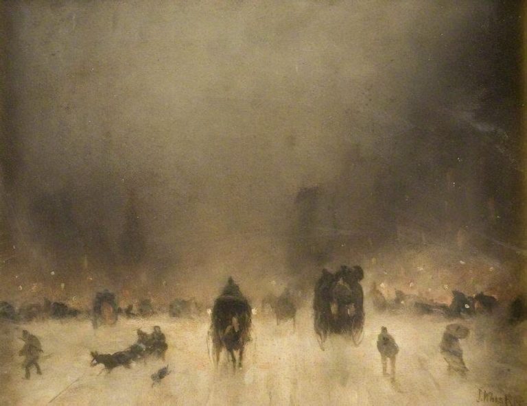 Nuit de brouillard à Londres, James Abbott McNeill Whistler (1861)