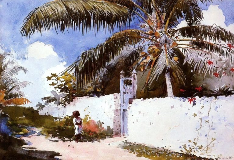 Un jardin à Nassau, Winslow Homer (1885)