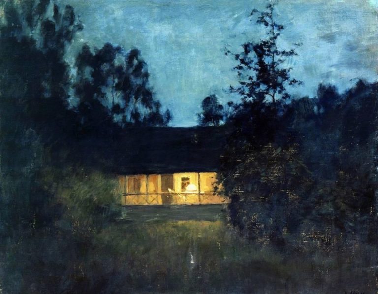 Au pavillon d'été, au crépuscule, Issaak Levitan (1895)