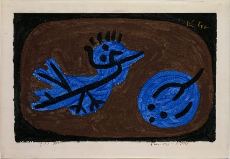 Oiseau bleu, citrouille, Paul Klee (1939)