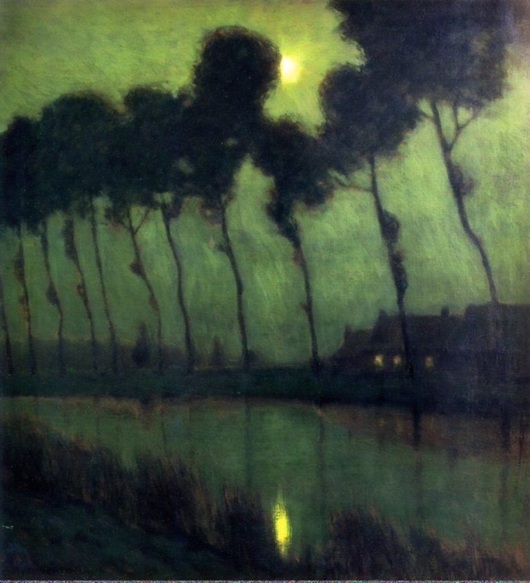 Bruges au clair de lune, Charles Warren Eaton (1910)