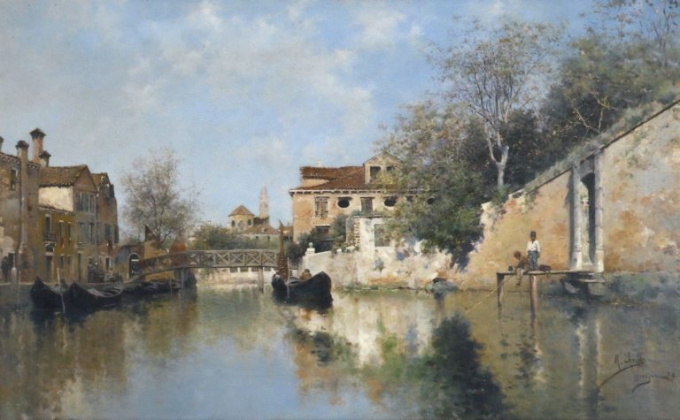 Canal vénitien, Rafael Pérez Senet (1884)
