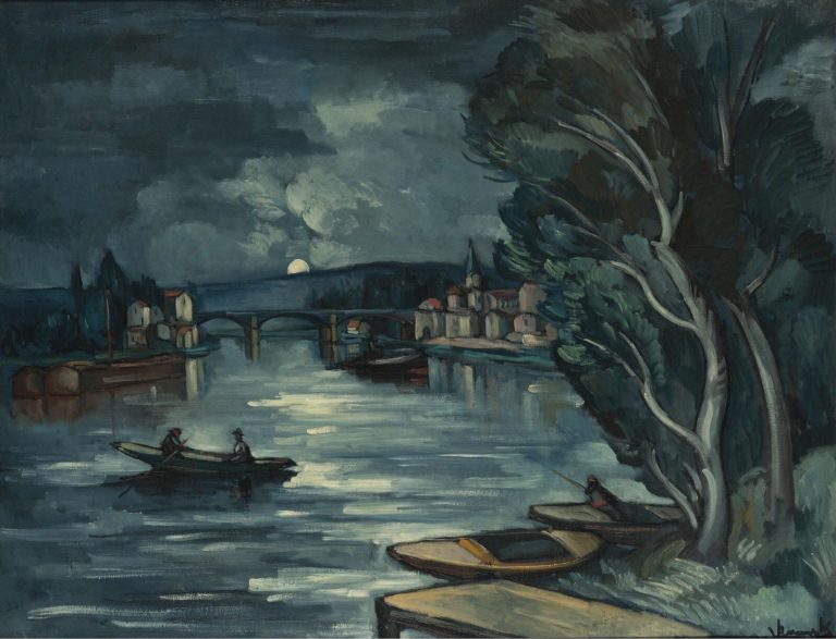 Chatou, la nuit, Maurice de Vlaminck (1910)