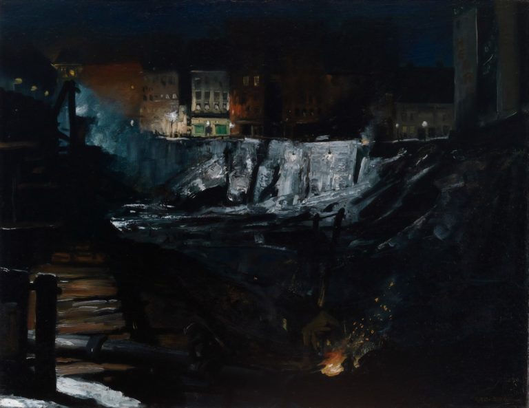 Excavation la nuit, George Bellows (1908)