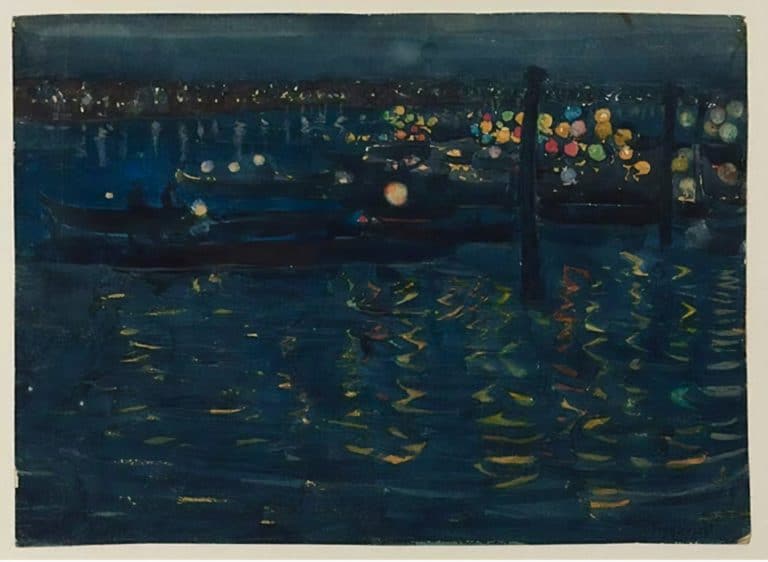 Fête de nuit, Venise, Maurice Prendergast (1898)
