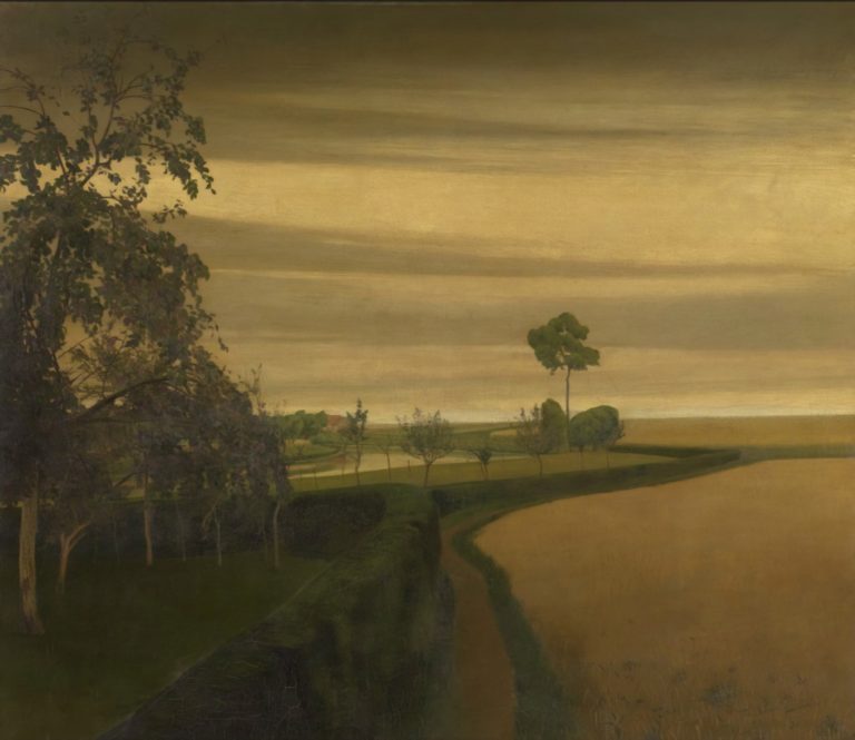 Fin d'une journée sombre à Laethem-Saint-Martin, Valerius De Saedeleer (1907)