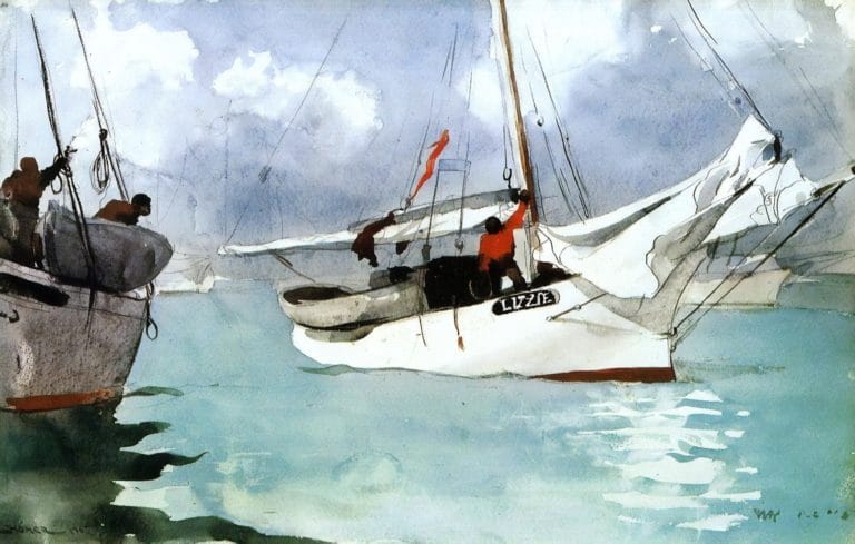 Bateaux de pêche, Key West, Winslow Homer (1903)