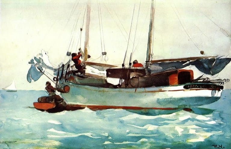 Bateau de pêche, Nassau, Winslow Homer (1895)