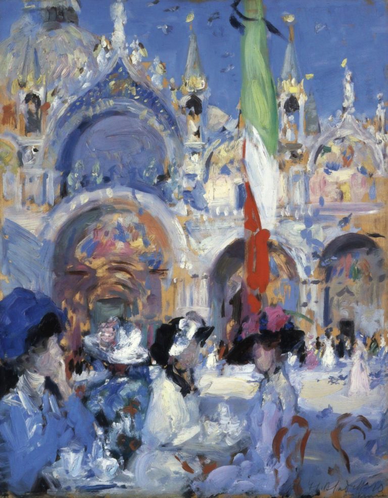 Le café Florian, Francis Cadell (1910)