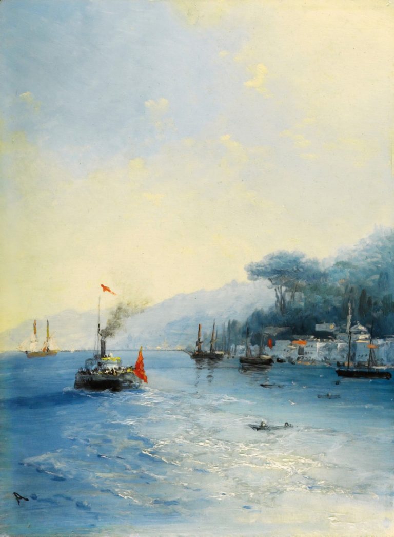 Flotte sur le Bosphore, Ivan Aïvazovski (1900)