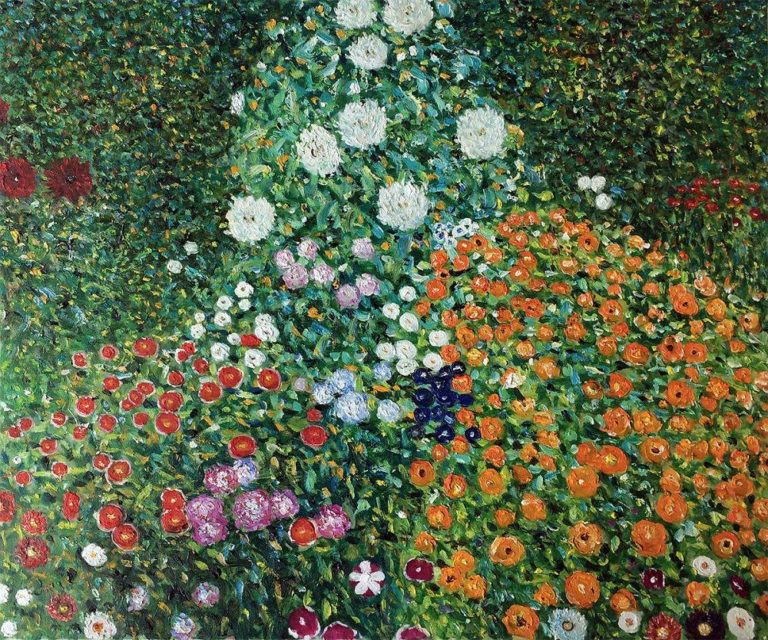 Jardin fleuri, Gustav Klimt (1897)
