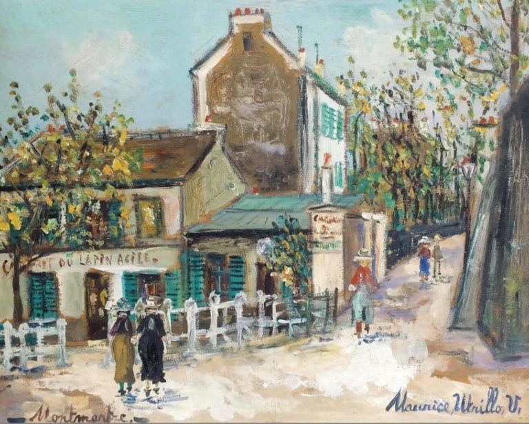 Lapin Agile, rue Saint-Vincent, Montmartre, Maurice Utrillo (1937)