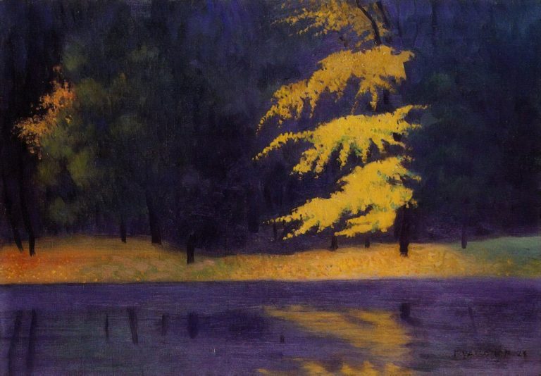 Le lac dans le bois de Boulogne, Félix Vallotton (1921)