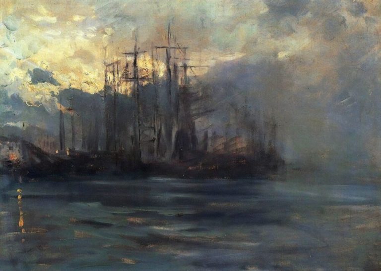 Le port de Marseille, Constantin Korovine (1890)