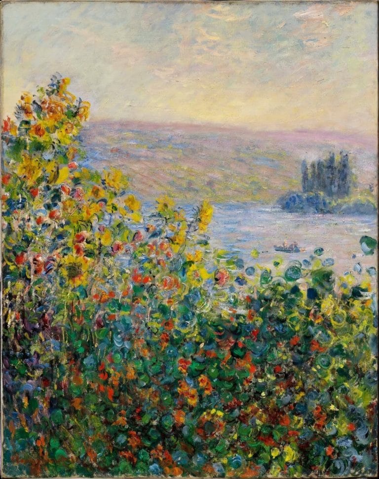 Lit de fleurs à Vétheuil, Claude Monet (1881)
