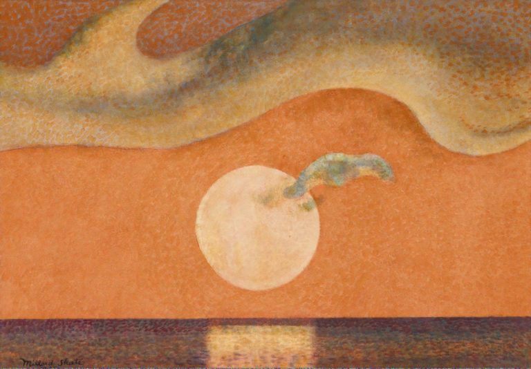 Coucher de soleil à Mendocino, Millard Sheets (1985)