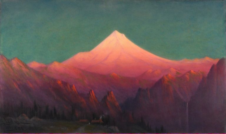 Le mont Hood vu des bords du Columbia, James Everett Stuart (1916)