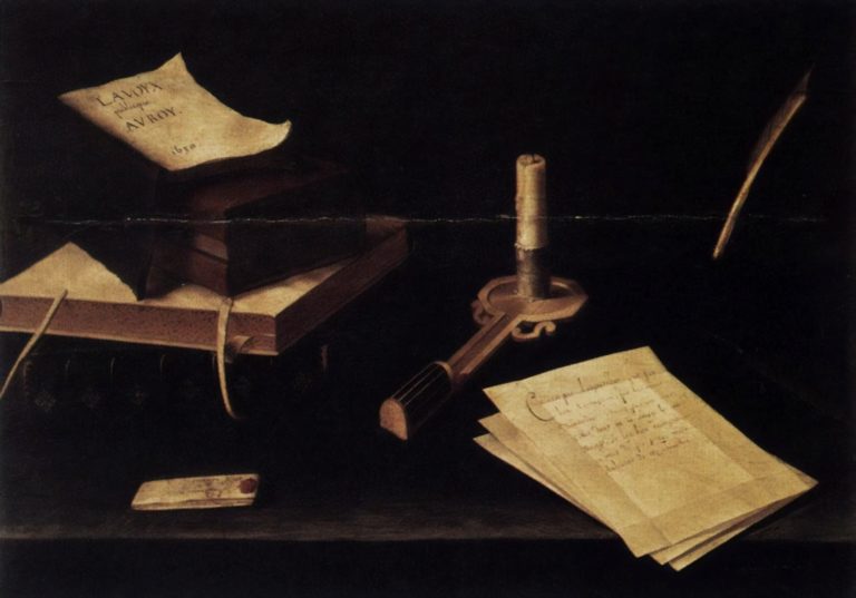 Nature morte à la bougie, Lubin Baugin (1630)
