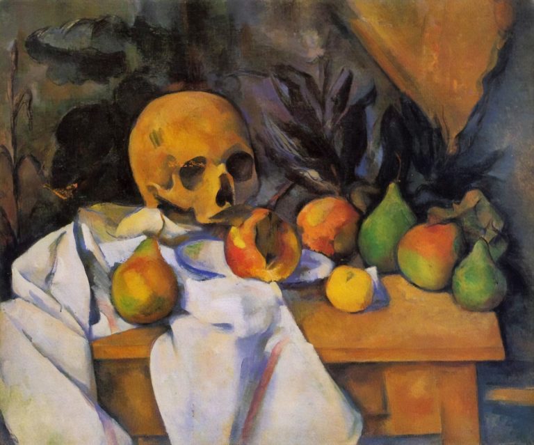 Nature morte au crâne, Paul Cézanne (1866)