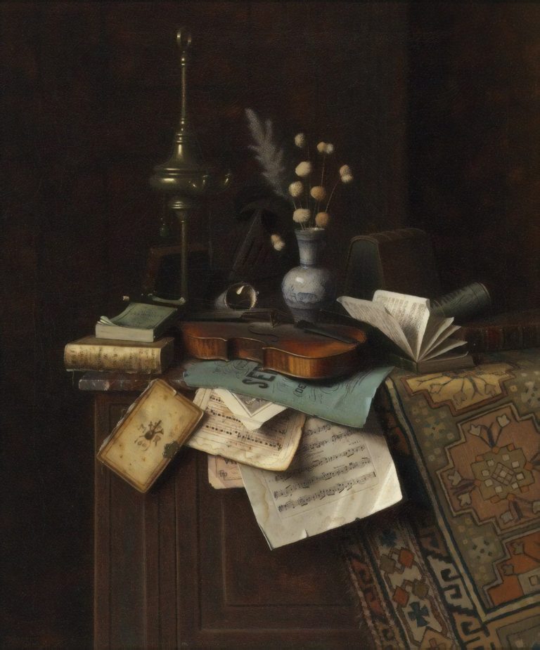 Nature morte au violon, William Harnett (1888)