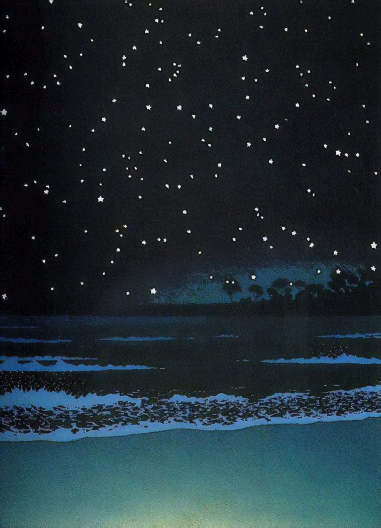 Mer de nuit, Hasui Kawase (1931)