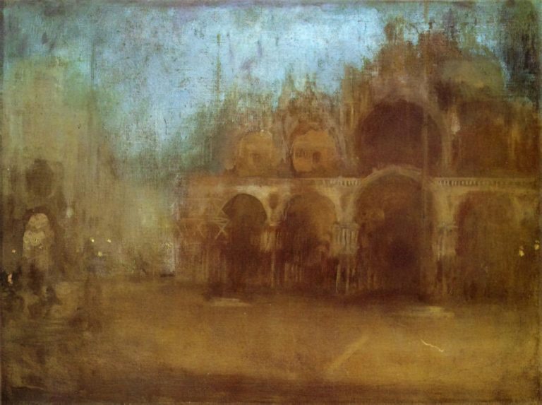 Nocturne en bleu et or, Saint-Marc, Venise, James Abbott McNeill Whistler (1880)