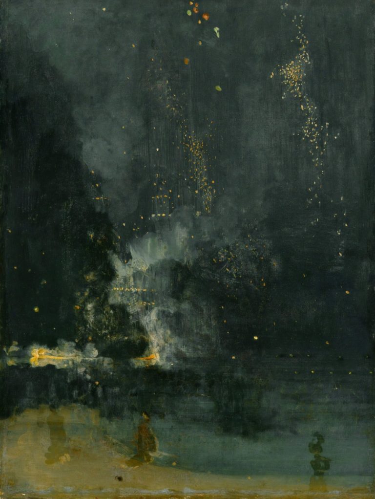 Nocturne en noir et or, la fusée qui retombe, James Abbott McNeill Whistler (1875)