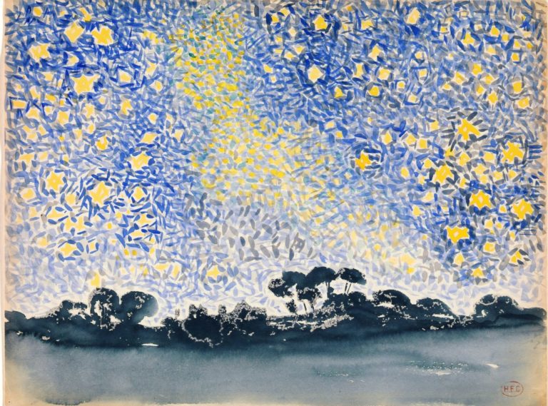 Paysage aux étoiles, Henri-Edmond Cross (1905)