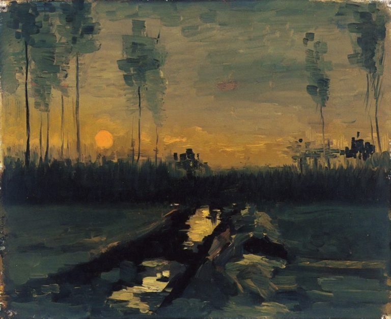Paysage de soirée, Vincent van Gogh (1885)