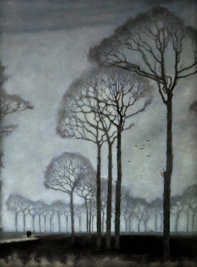 Rangée d'arbres, Jan Mankes (1915)