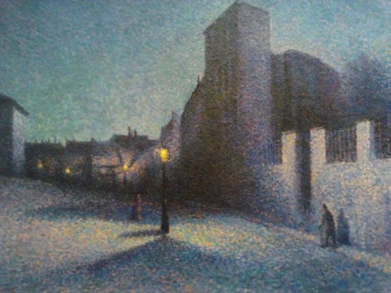 Rue Ravignan, Paris, Maximilien Luce (1893)