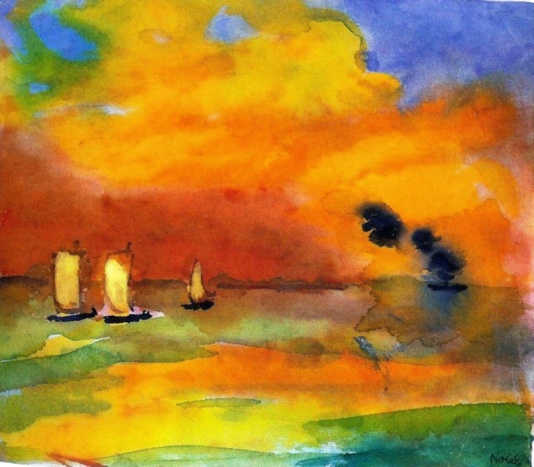 Mer et nuages légers, Emil Nolde (1935)