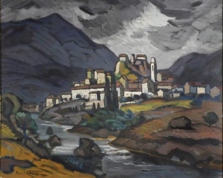 Sous l'orage, Corte (Corse), Raoul Carré (1927)