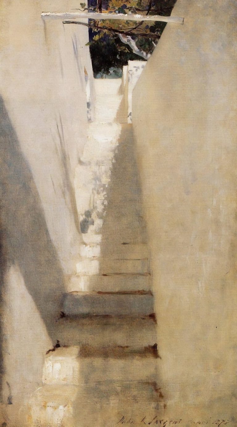 Escalier à Capri, John Singer Sargent (1878)