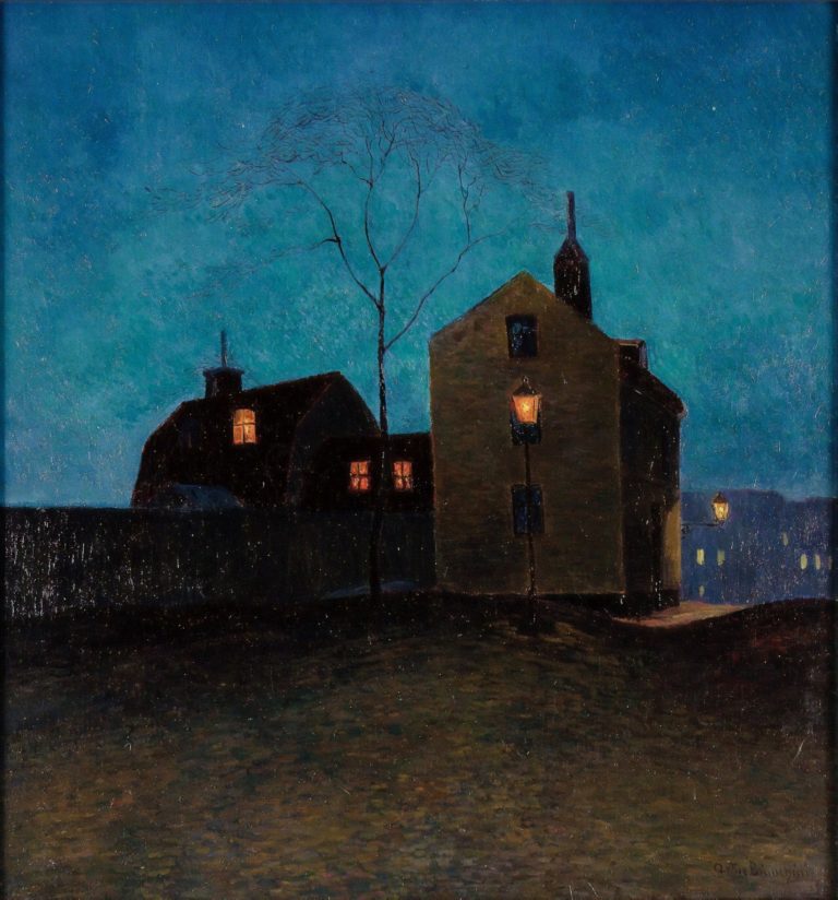 Stockholm au crépuscule, Artur Bianchini (1907)