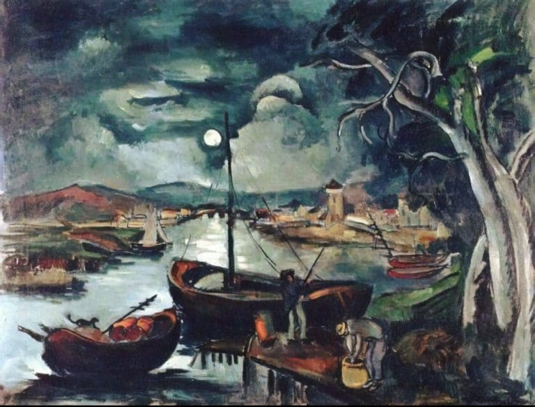 Le soleil couchant, Maurice de Vlaminck (1911)