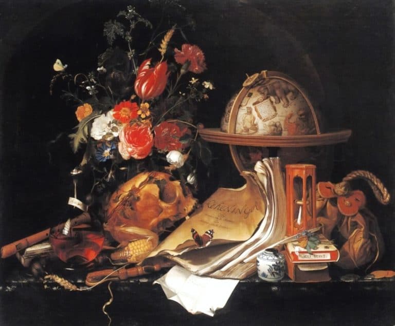 Vanité, Maria van Oosterwyck (1668)