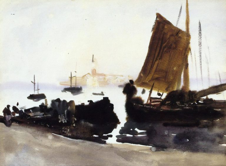 Venise, voilier, John Singer Sargent (1903)