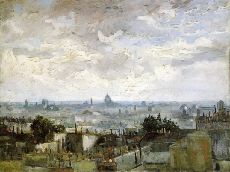 Vue des toits de Paris à la fin de l'été, Vincent van Gogh (1886)