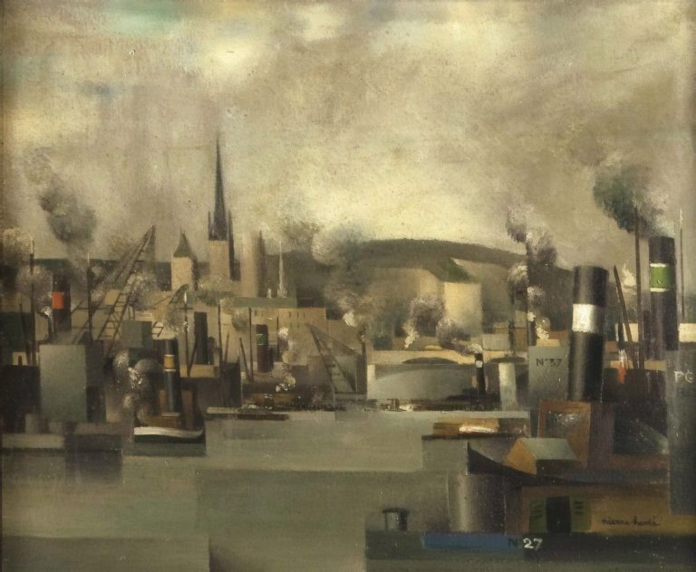 Vue du port de Rouen, Pierre Hodé (1925)