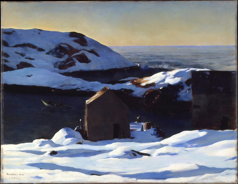 L'hiver, île Monhegan, Rockwell Kent (1907)