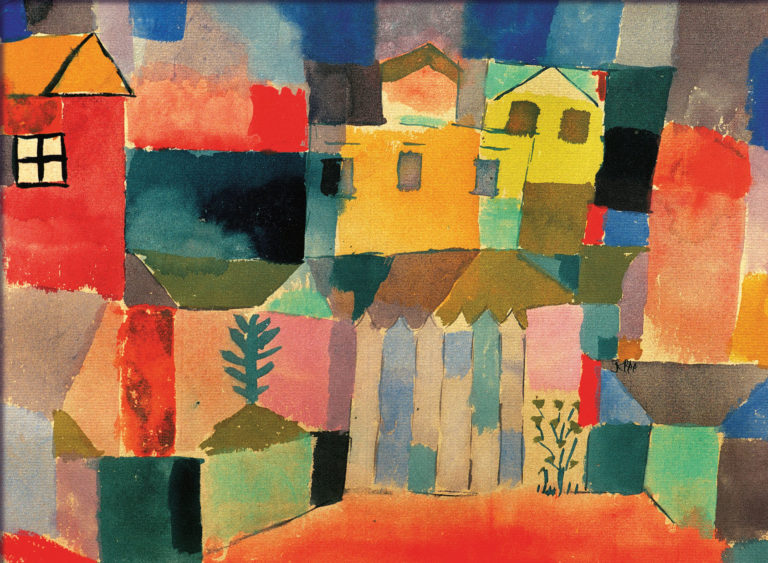Maisons au bord de la mer, Paul Klee (1914)