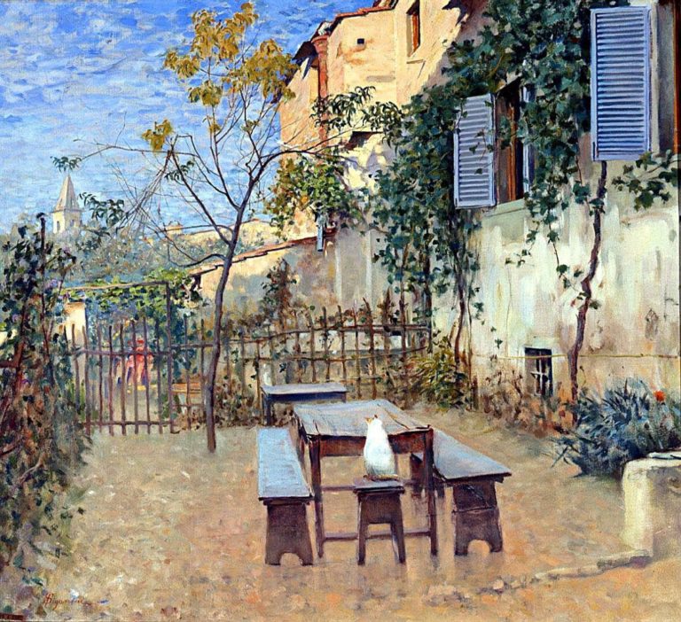 Matin de septembre à Settignano, Telemaco Signorini (1891)