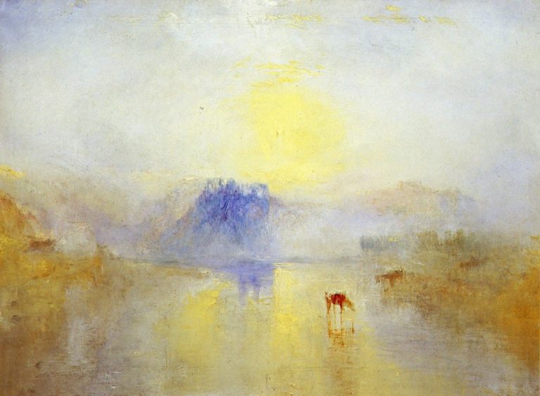 Le château de Norham, lever du soleil, William Turner (1835)