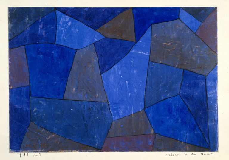 Rochers la nuit, Paul Klee (1939)