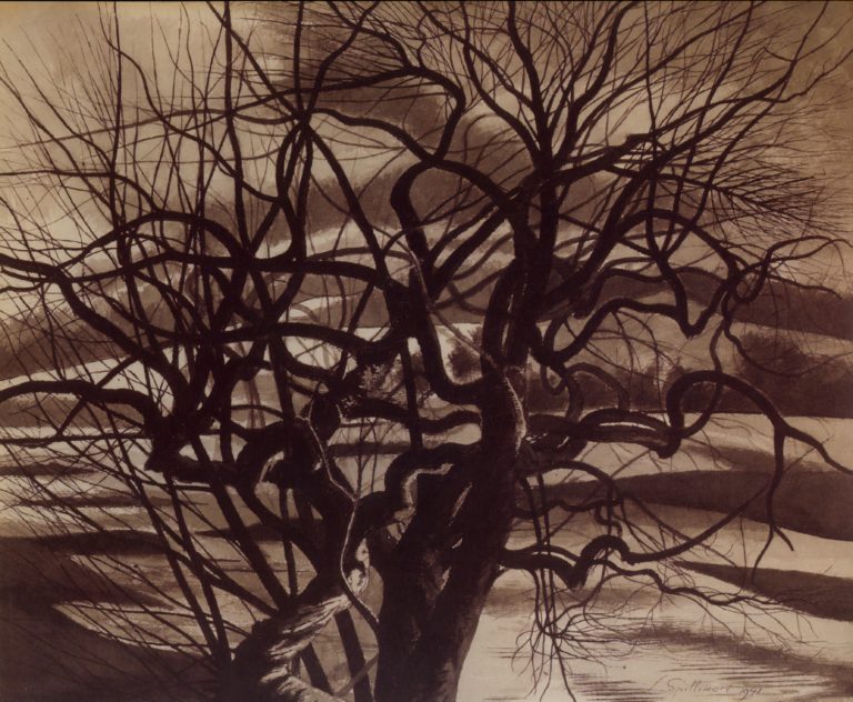Arbres, blanc et noir, Léon Spilliaert (1941)