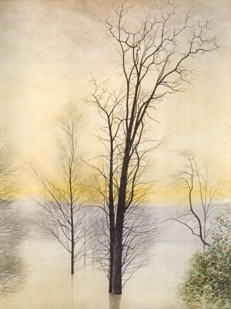 Arbres dans l'inondation, Léon Spilliaert (1944)