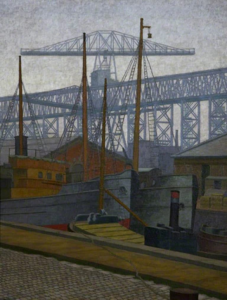 Clarendon Dock, Belfast, Charles Ginner (1936)