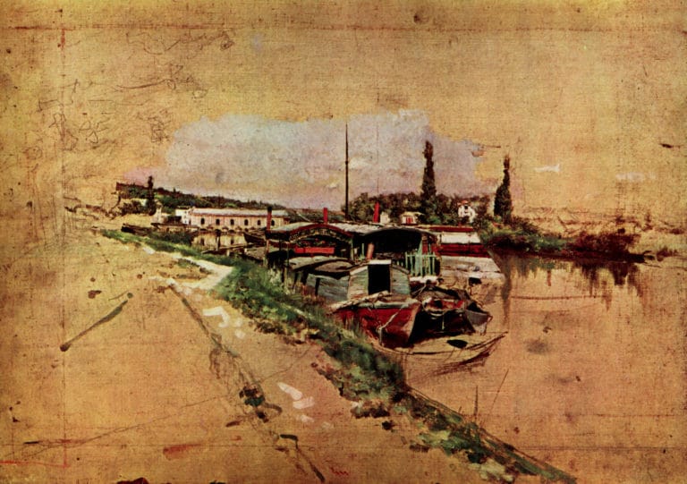 La Seine à Bougival, Giovanni Boldini (1873)